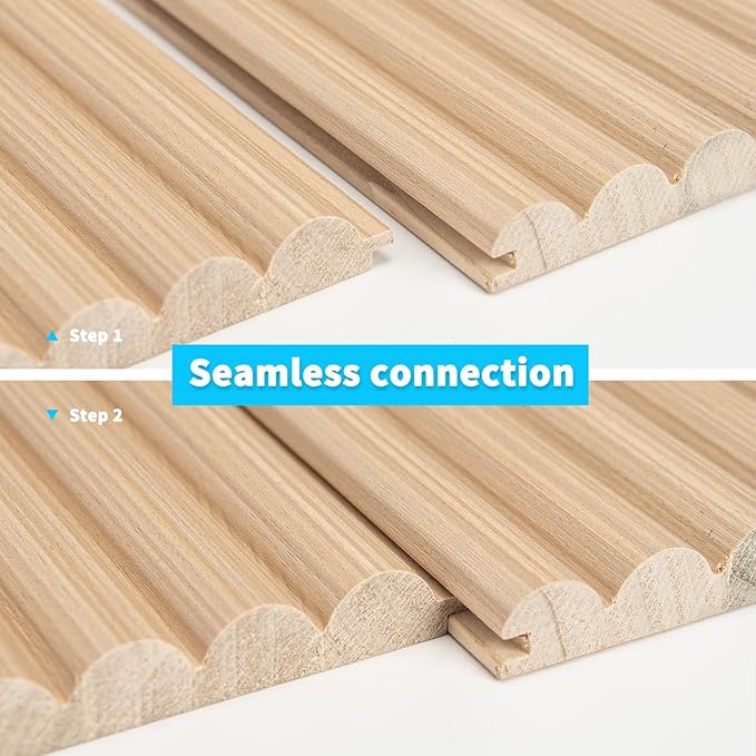 Art3d Fluted Wood Panel for Wall and Ceiling, Beaded Accent Molding for Home - Image 8
