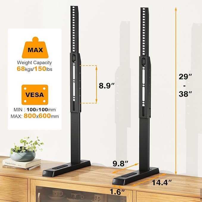 Universal TV Legs, Table Top TV Stand Base - Image 7
