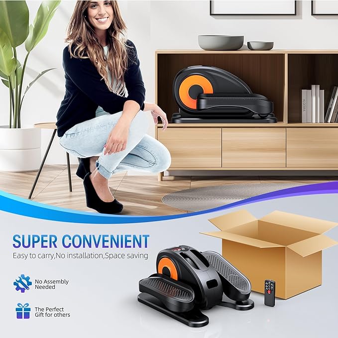 GUGTTR Under Desk Elliptical Machine, Electric Elliptical Leg Exerciser - Image 7