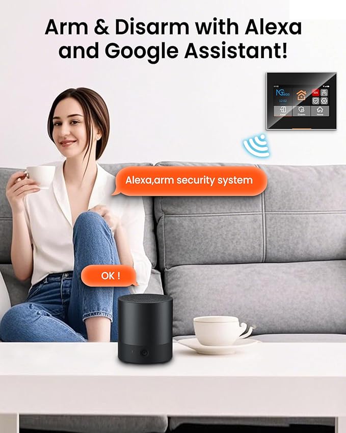 NGTeco 9-Piece Home Security Alarm Kit, Wi-Fi Home Security System - Image 3