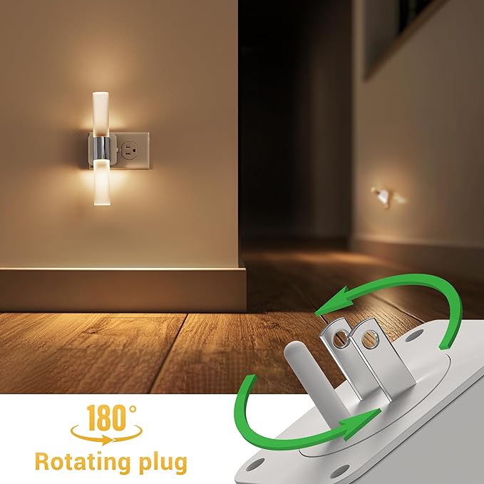 L LOHAS LED Night Light, Night Lights Plug into Wall, 3000K Soft White - Image 2