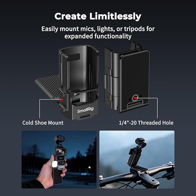 SMALLRIG Magnetic Mount Stand for DJI Osmo Pocket 3, 180° Adjustable Holder - Image 4
