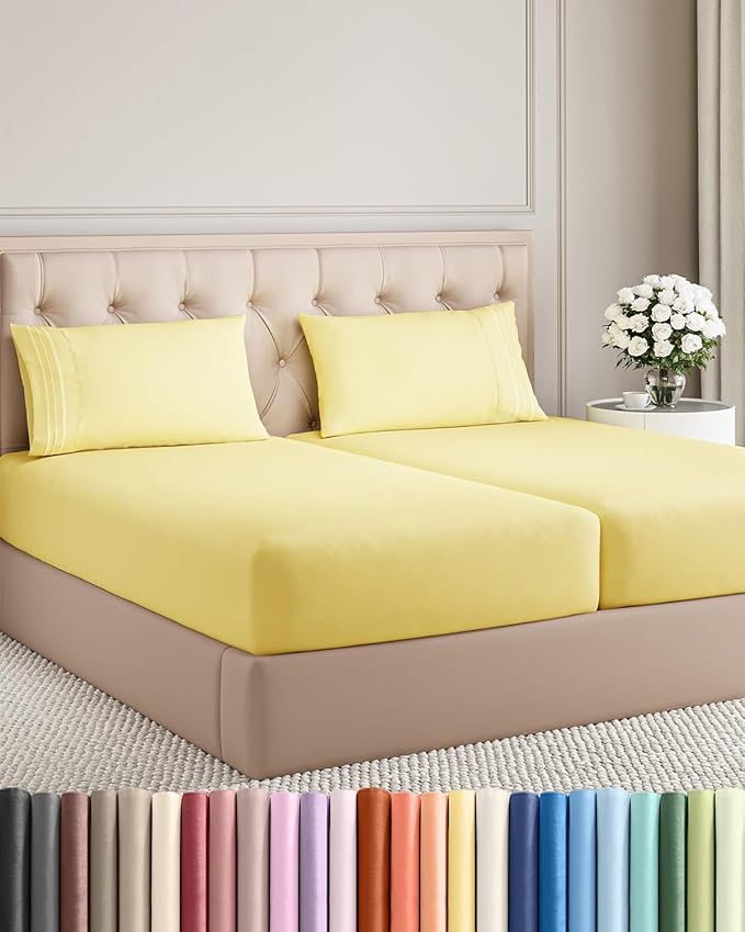 Split King Size 5 Piece Sheet Set by CGKUnlimited