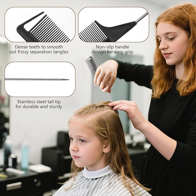 SWEET VIEW Boar Bristle Slick Back Hair Brush - Image 5