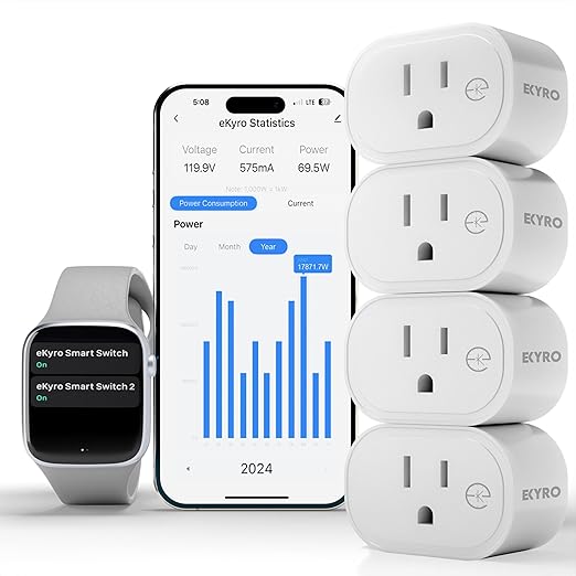 eKyro Smart Plug Energy Monitoring | Compatible by eKyro
