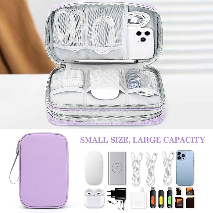 FYY Electronic Organizer, Large Travel Cable Organizer Bag Pouch Electronic - Image 6