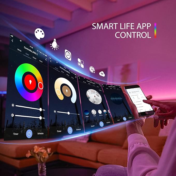 XXK WB5 RF WiFi Bluetooth LED Strip Controller RGB CCT RGBW 5in1 Dimmable - Image 4