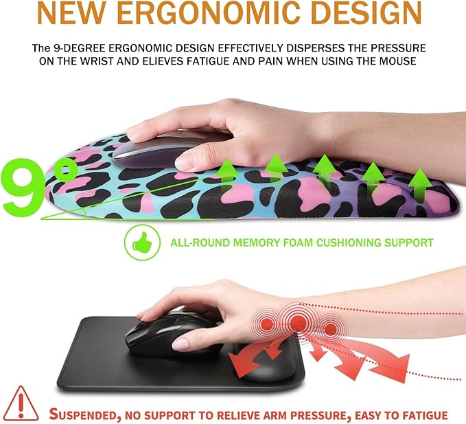 BOCHEERY Ergonomic Mouse Pad Wrist Support, Upgrade Mousepad - Image 5