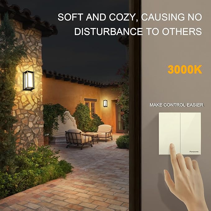 ledmo Outdoor Wall Light 1800Lm Modern Outdoor Porch Light 3000K Bright - Image 10