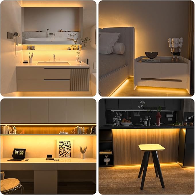 WOBANE COB LED Strip Light Kit, 9.8ft Dimmable LED Light Strip - Image 3