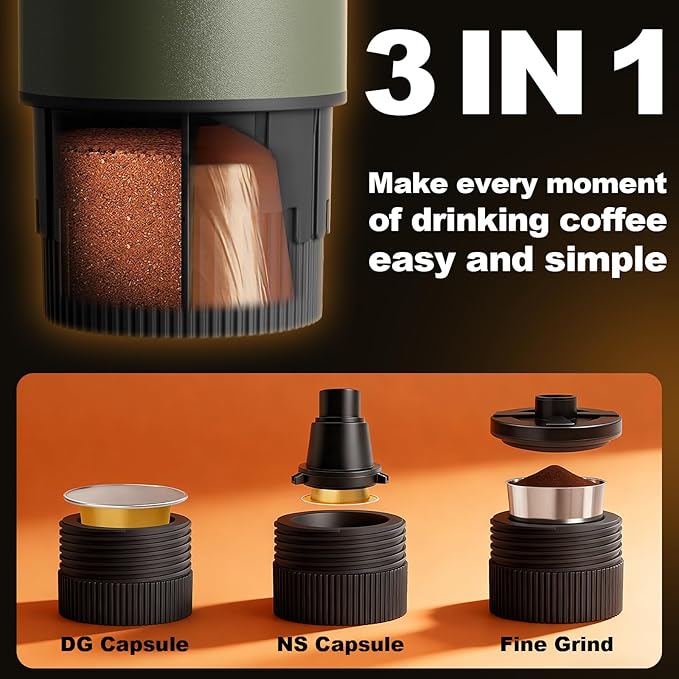 Portable Espresso Maker, 3 in 1 Coffee Maker Set - Image 3