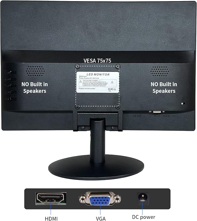 SKitphrati 15.6 Inch Small PC Monitor, FHD VA 1080P Desktop Display - Image 6
