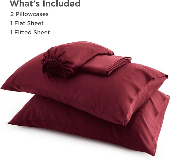 Bedsure Full Size Bed Sheets, Cooling Sheets, Rayon Derived from Bamboo - Image 8