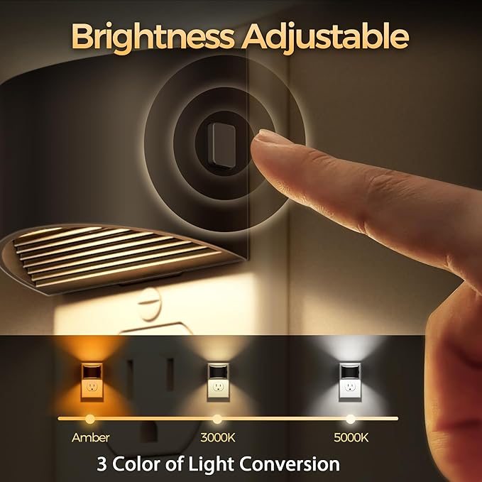 DORESshop LED Night Light, Night Lights Plug into Wall, Plug in Night Light - Image 2