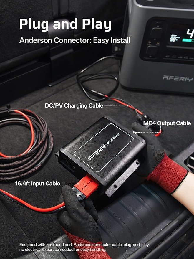 AFERIY 3840Wh 3600W Portable Power Station + DC600 580W Alternator Charger - Image 8