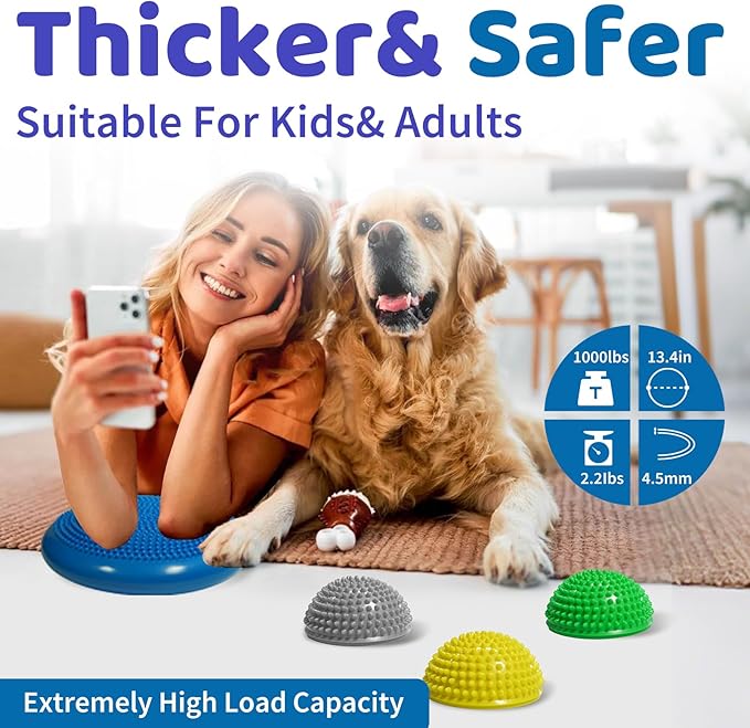 Wobble Cushion Set for Sensory Kids and Balance Training - Image 7