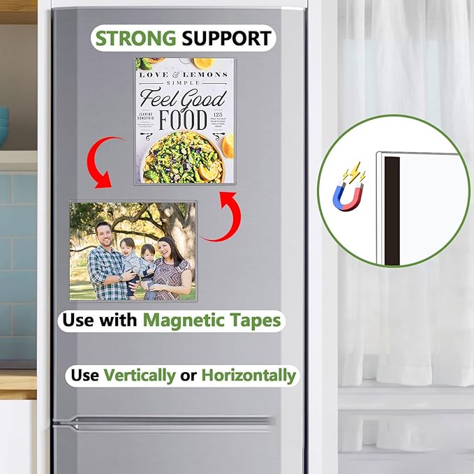 Mutualsign 10 Pcs Wall Sign Holder 8.5"x11" Magnetic Sign Holder, Rigid Print - Image 2