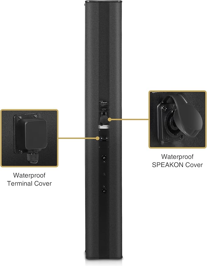 Sound Town Weatherproof Compact Aluminum Line Array Column Speaker - Image 4
