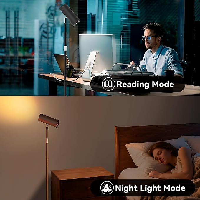 SIBRILLE Spotlight Floor Lamp, Tall LED Standing Lamp - Image 9