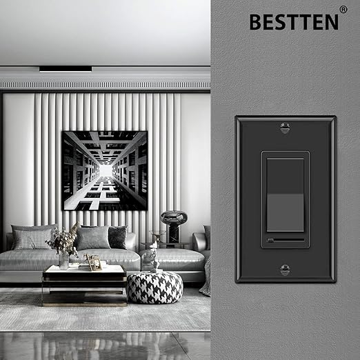 BESTTEN 10 Pack Dimmer Wall Light Switch, Compatible - Image 2