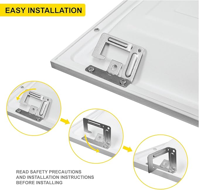 NUWATT 4 Pack 1x4 LED Panel for Drop-in Ceiling, 3000K Warm White, Super Bright - Image 4