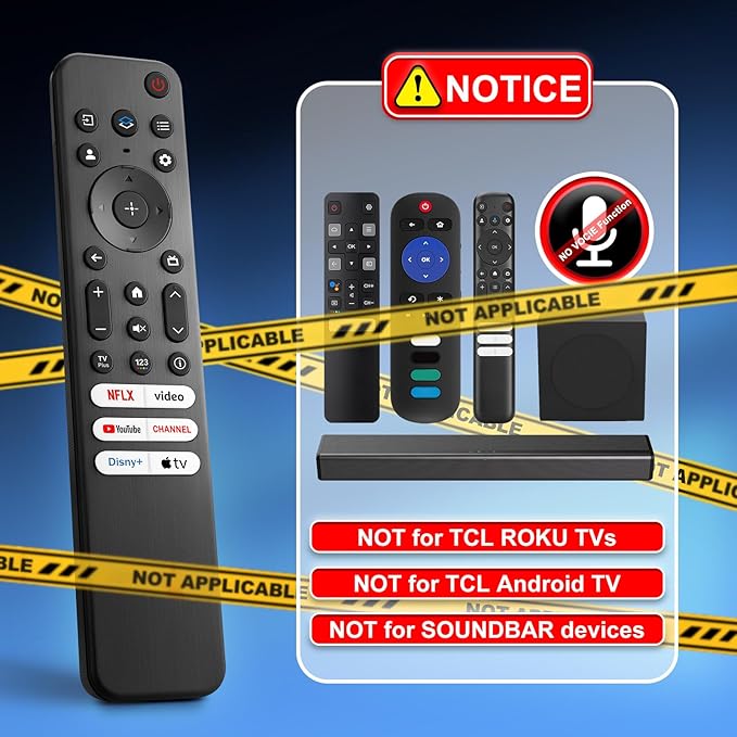 Replacement Remote Only for TCL-Google-TV-Remote-Control, for TCL 4K Google - Image 5