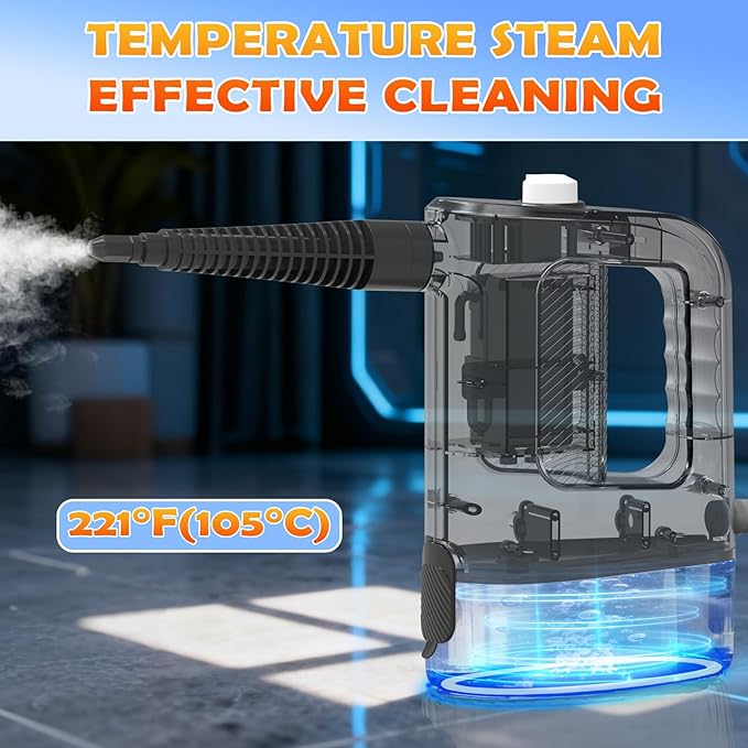 Steam Cleaner, 3-Level Adjustable Handheld Steam Cleaner, 15s Heat-Up, 400ML - Image 2
