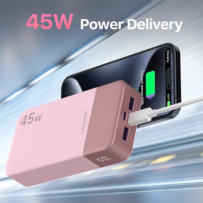 JUOVI J2621 Power Bank Portable Charger, 20000mAh 45W PD3.0 QC 4.0 Fast - Image 2