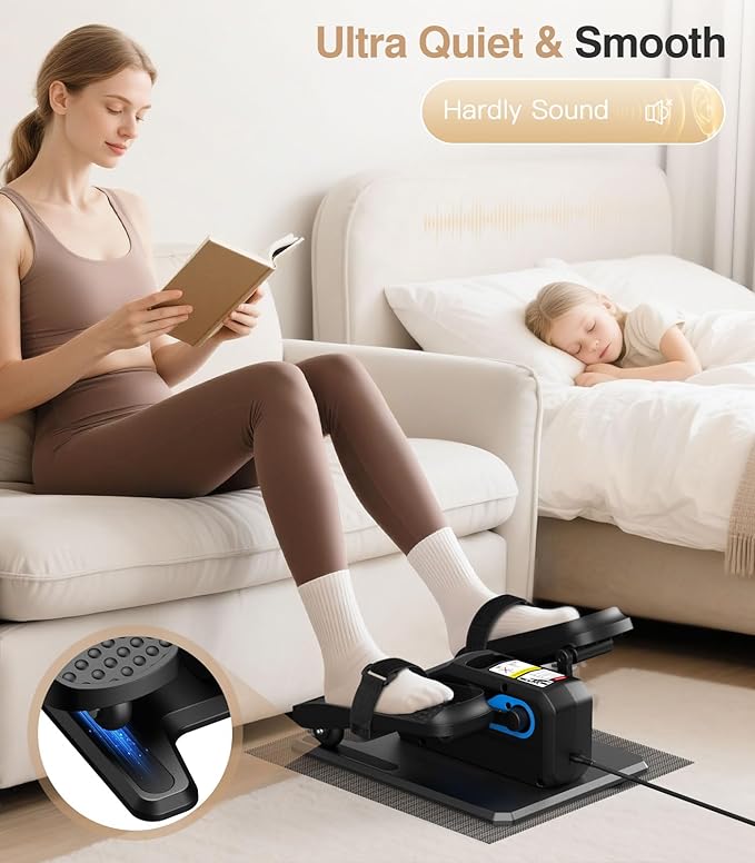 Under Desk Elliptical Machine, Ellipse Leg Exerciser Electric - Image 2