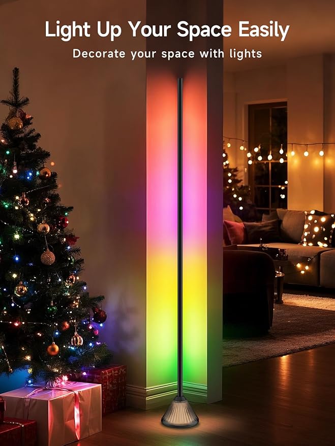 Tyute Corner Floor Lamp, Smart RGB LED Corner Lamp - Image 6