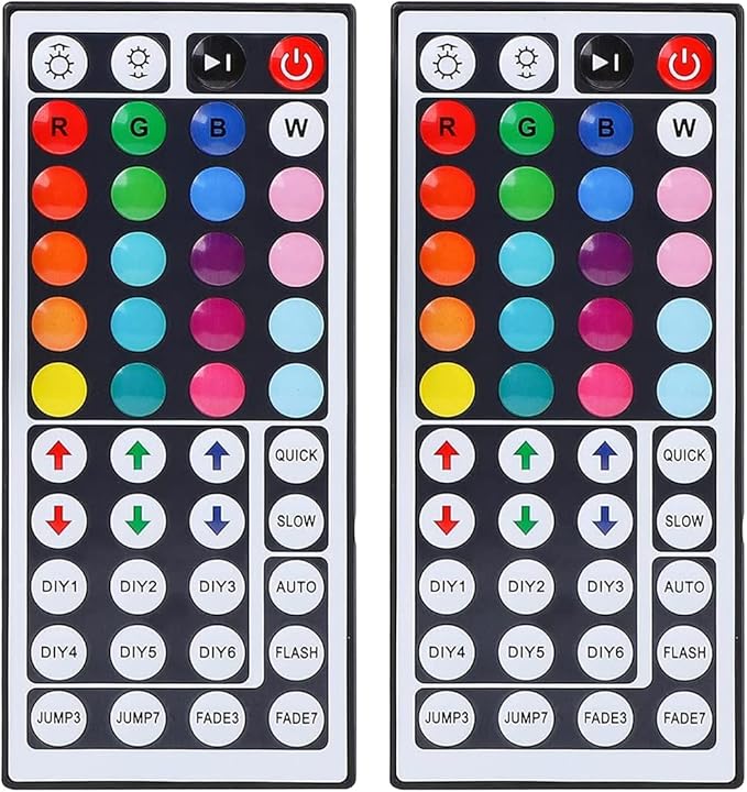 44 Key RGB LED Strip Light Remote Controller, IR Remote Controller Replacement by SUPERNIGHT