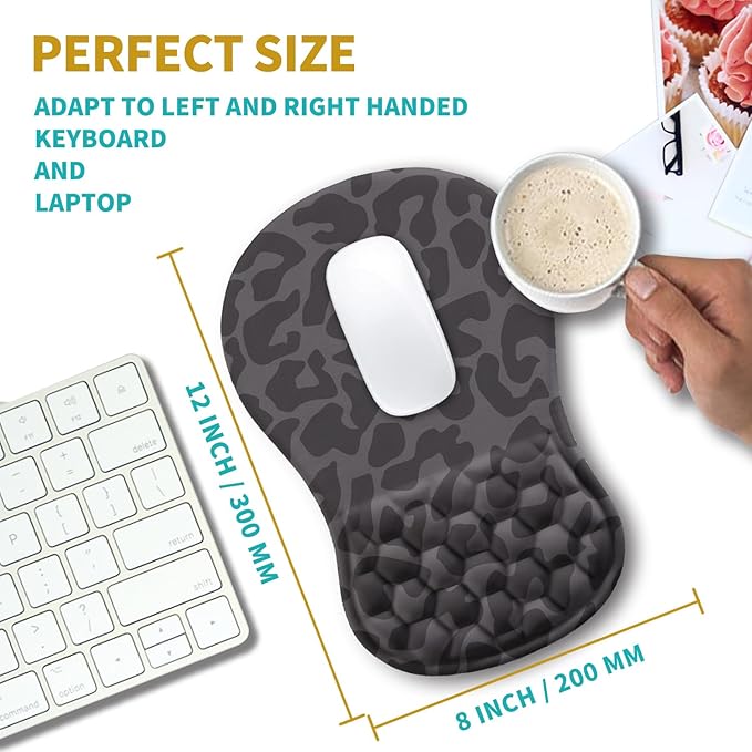 Hokafenle Ergonomic Mouse Pad Wrist Support, Wrist Rest Mousepad - Image 3