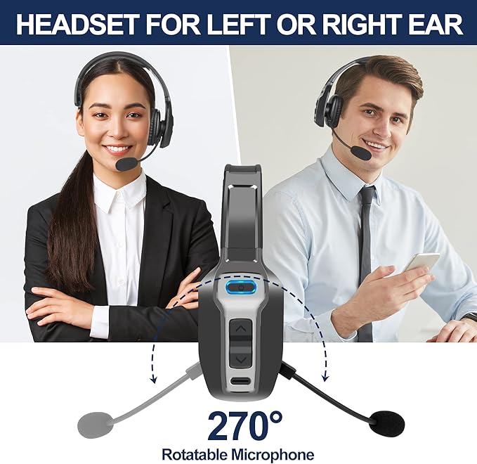 Sarevile Trucker Bluetooth Headset, V5.2 Wireless Headset - Image 7