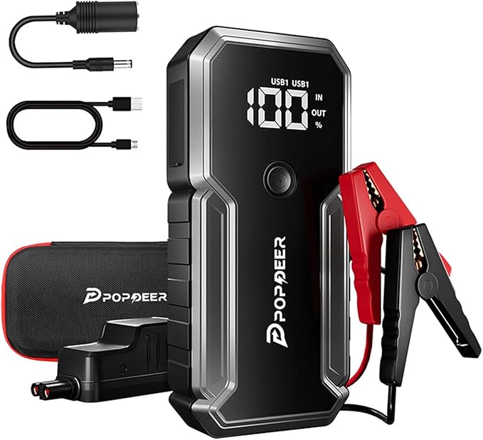 POPDEER Car Battery Jump Starter, 3000A Jump Box, 12V Car Battery Charger by POPDEER