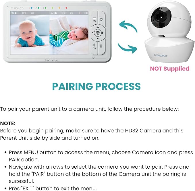 Babysense Replacement Add-On Camera - Image 3