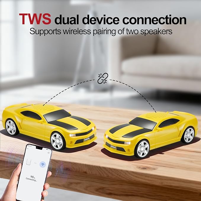 WSTER Classic Sports Car Model Bluetooth Speaker, Portable Wireless Outdoor - Image 2