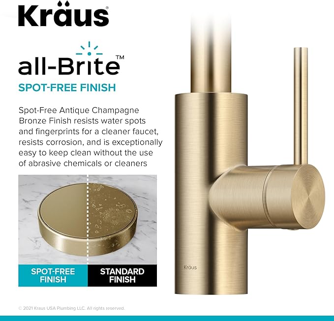 KRAUS Oletto Single Handle Pull Down Kitchen Faucet - Image 7