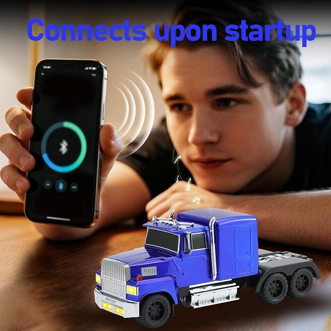 WSTER American Truck Bluetooth Speaker, Retro Car Model，Portable Wireless - Image 2