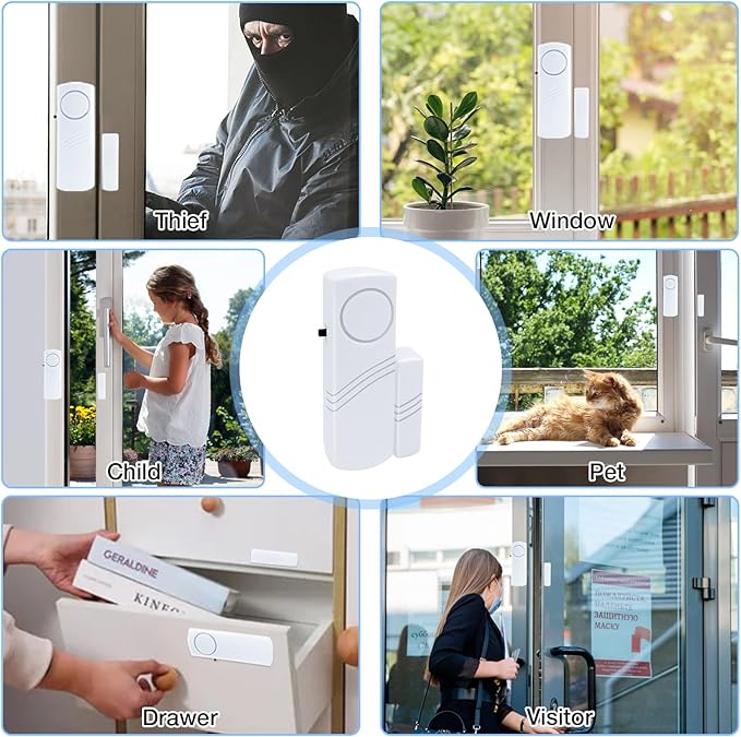 Door Window Alarm, 90DB Door Alarms - Image 3