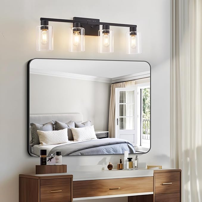 SOPEAS 4 Light Bathroom Vanity Light Fixtures, Bathroom Lighting Fixtures Over - Image 5