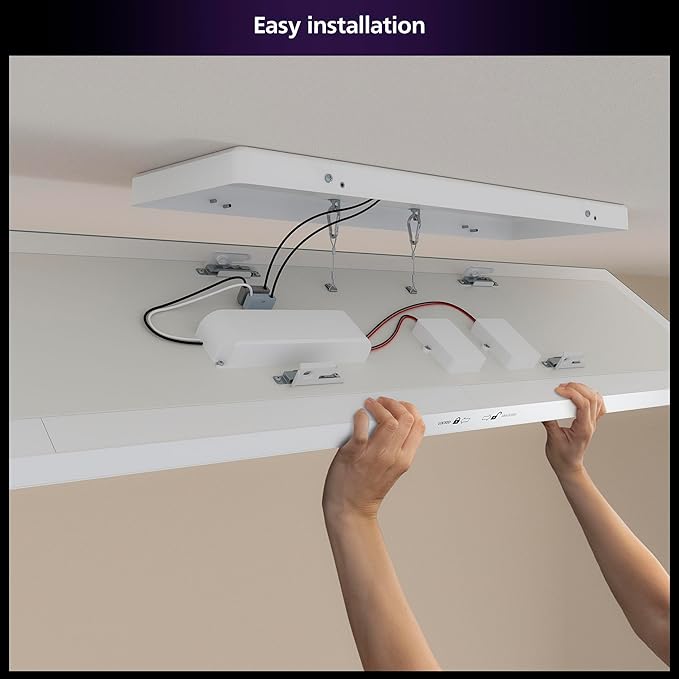 Philips Hue Datura Smart Ceiling Panel White & Color Light, Voice Control - Image 7