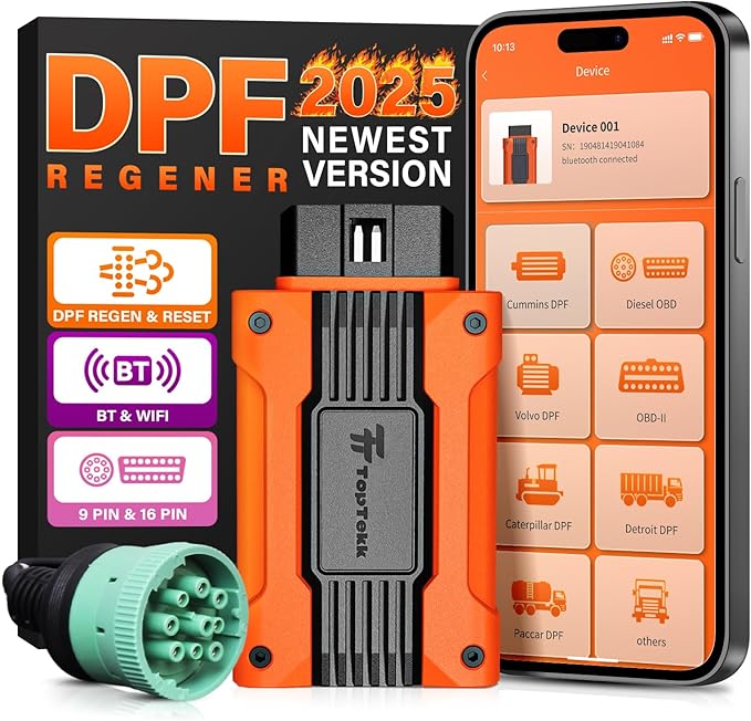 TopTekk Smart DPF Regeneration Tool, DPF Reset Device by TopTekk