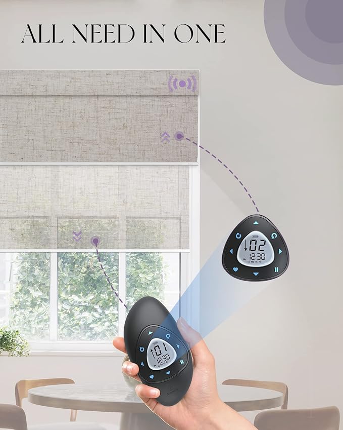 Graywind Motorized Dual Shades for Windows Smart Double Blinds Blackout and - Image 2