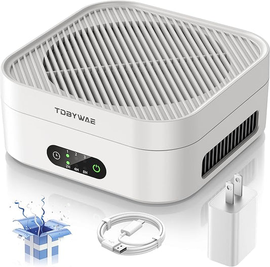 TDBYWAE Air Purifiers for Home Bedroom Up to 600 ft², True HEPA Air Purifier by Clicknow
