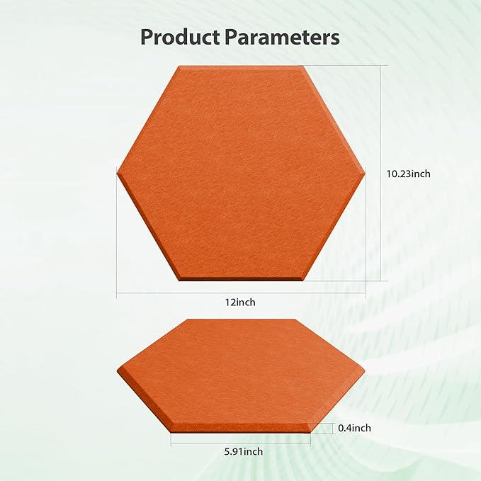 Amantech 12 Pack Acoustic Panels Self Adhesive Sound Proof Foam, High Density - Image 6