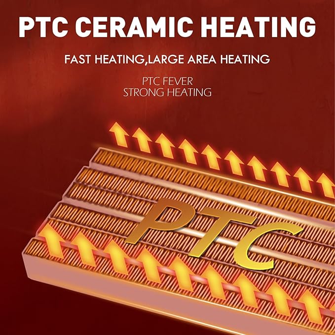 Portable Electric Space Heater for Large Room 37" Ceramic Tower Heater - Image 6