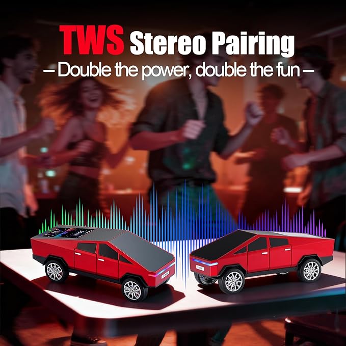 WSTER Portable Car Model Bluetooth Speaker - Image 3
