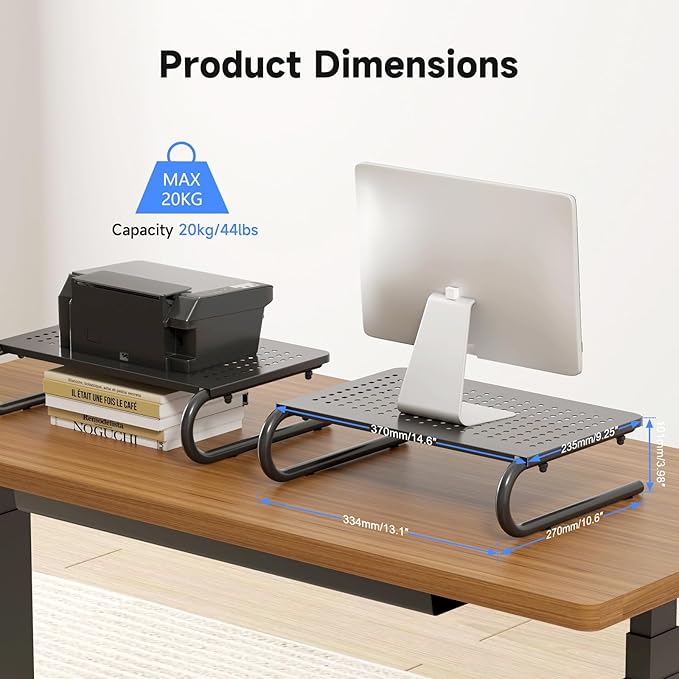suptek Monitor Stand Riser for Computer, Notebook and All Flat Screen Display - Image 2