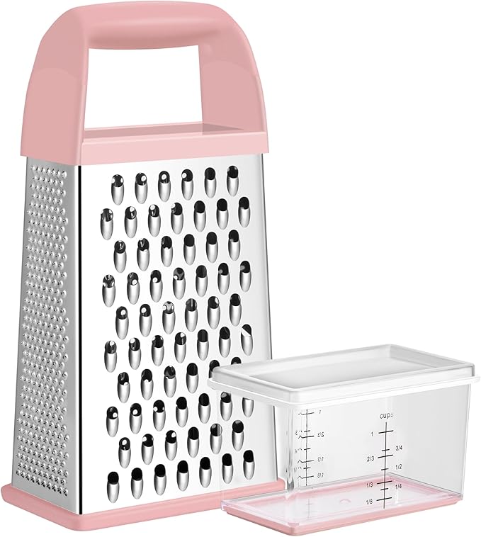 Urbanstrive Cheese Grater With Container, Professional Cheese Grater with Handle by Urbanstrive