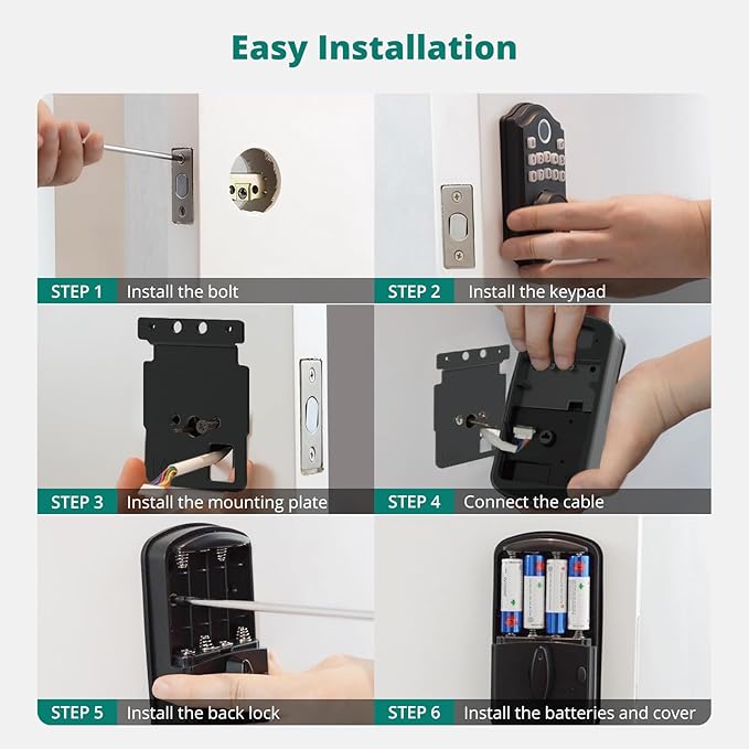 AkaGear DS10 Keyless Entry Door Lock - Image 8